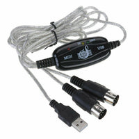 HKM-995539 USB MIDI Interface Cable Converter for Easy Keyboard Connection to Computer