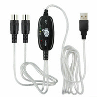 HKM-995539 USB MIDI Interface Cable Converter for Easy Keyboard Connection to Computer