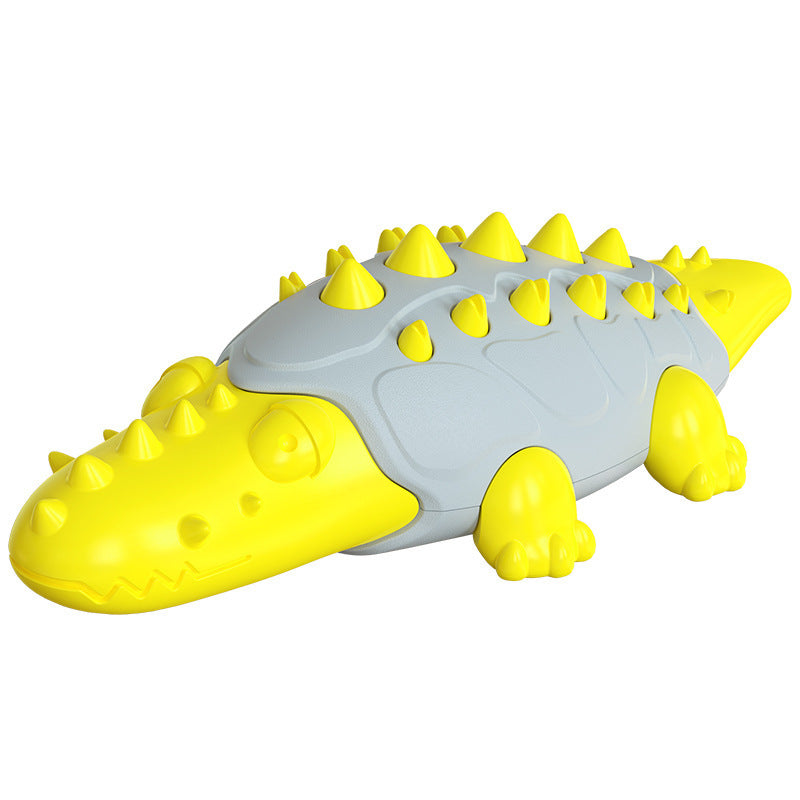 HKM-995987 Dog Toy Molar Teeth Cleaning Leaking Ball - Durable Plastic Teething Stick in Multiple Colors