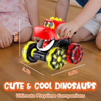 HKM-995987 Inertial Glide Monster Truck and Dinosaur Cars – Light-Up Pull Back Truck Toys for Kids Ages 2 to 13