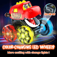 HKM-995987 Inertial Glide Monster Truck and Dinosaur Cars – Light-Up Pull Back Truck Toys for Kids Ages 2 to 13