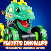HKM-995987 Inertial Glide Monster Truck and Dinosaur Cars – Light-Up Pull Back Truck Toys for Kids Ages 2 to 13