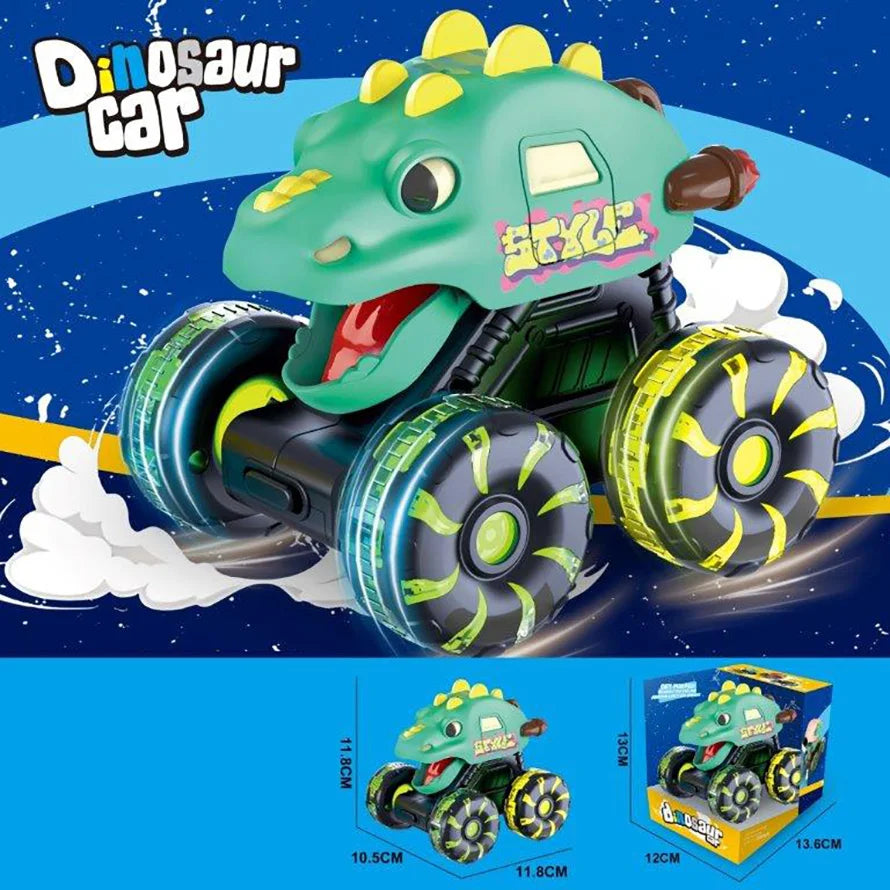HKM-995987 Inertial Glide Monster Truck and Dinosaur Cars – Light-Up Pull Back Truck Toys for Kids Ages 2 to 13