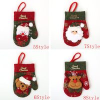 HKM-996115 Christmas Theme Cutlery Set - Snowman, Elf & Cartoon Designs in Non-Woven Material