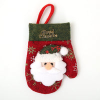 HKM-996115 Christmas Theme Cutlery Set - Snowman, Elf & Cartoon Designs in Non-Woven Material