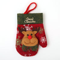 HKM-996115 Christmas Theme Cutlery Set - Snowman, Elf & Cartoon Designs in Non-Woven Material
