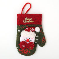 HKM-996115 Christmas Theme Cutlery Set - Snowman, Elf & Cartoon Designs in Non-Woven Material