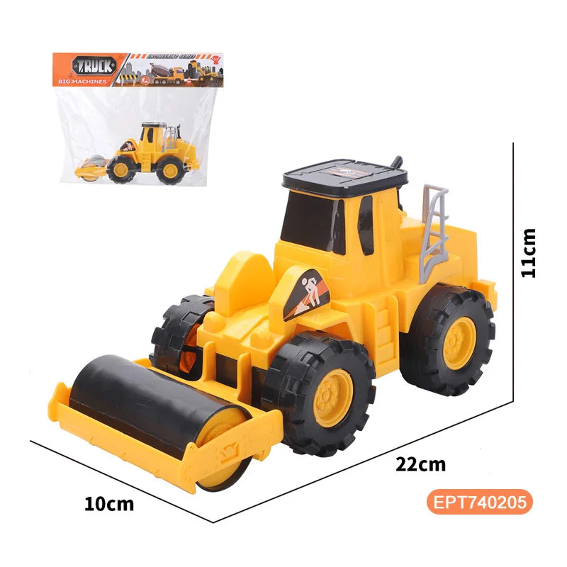 HKM-996307 Friction-Powered Beach Sand Bulldozer Truck for Kids Age 5-7, Assembling Toy Vehicle
