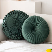 HKM-996307 Round Pumpkin Pillow for Living Room Sofa - Soft Plush in Various Colors