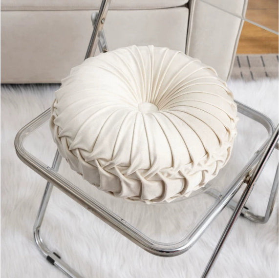 HKM-996307 Round Pumpkin Pillow for Living Room Sofa - Soft Plush in Various Colors