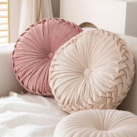 HKM-996307 Round Pumpkin Pillow for Living Room Sofa - Soft Plush in Various Colors