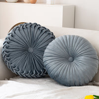 HKM-996307 Round Pumpkin Pillow for Living Room Sofa - Soft Plush in Various Colors