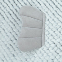 HKM-996307 Semi-Enclosed Fish-Shaped Cartoon Cat and Small Dog Bed in Gray and Red Velvet