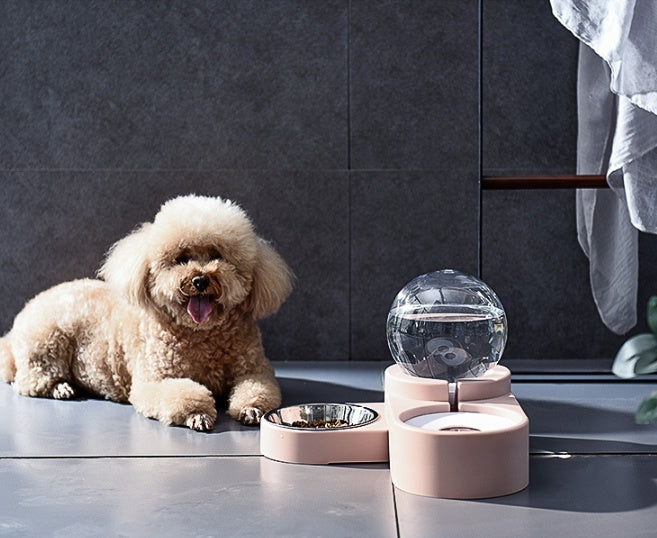 HKM-996371 Automatic Pet Water Bowl with 1.8L Capacity - Durable PET/HIPS Material