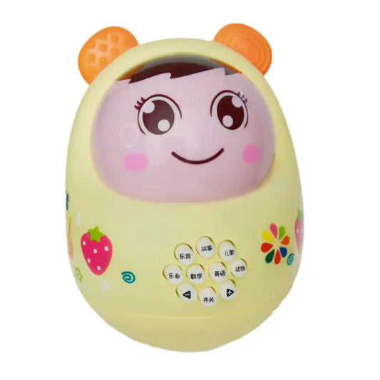 Interactive Baby Tumbler Rattle with Music and Lights for Early Learning and Play