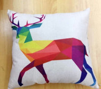 HKM-996563 Cartoon Design Linen Pillow Cover with Polyester Fiber Filling - 45x45cm