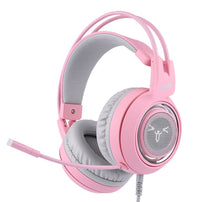 HKM-996563 USB 7.1 Virtual Surround Sound Gaming Headset with LED Cat Ears and Omnidirectional Microphone