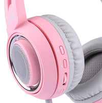 HKM-996563 USB 7.1 Virtual Surround Sound Gaming Headset with LED Cat Ears and Omnidirectional Microphone