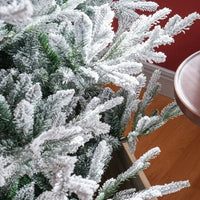 HKM-996627 6 Foot Artificial Christmas Tree with 795 Realistic Branches and Steel Base, Easy Assembly, Green Color