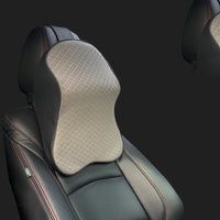 HKM-996627 Memory Foam Car Neck and Lumbar Pillow - Black, Red, Coffee, Creamy White, Khaki, Grey