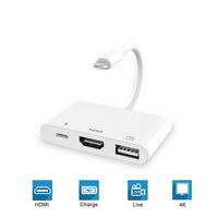 HKM-996691 3-in-1 HDMI Adapter Cable - Plug and Play, No Power Supply Needed, Copper Core