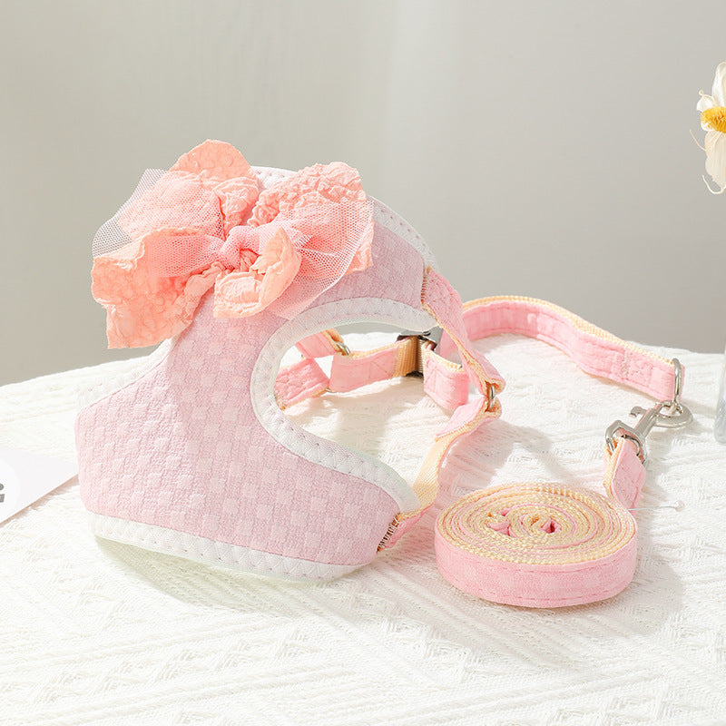 HKM-996691 Hand-Held Rope Chest Strap for Small Puppies - Multiple Colors Available