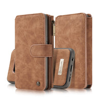 HKM-996755 Vintage Leather Flip Wallet Case for Samsung S8/S8 Plus with Card Slots