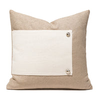 HKM-996819 Scandinavian Woven Leather Pillow Covers for Living Room, 45x45CM
