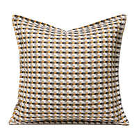 HKM-996819 Scandinavian Woven Leather Pillow Covers for Living Room, 45x45CM