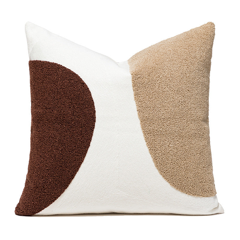 HKM-996819 Scandinavian Woven Leather Pillow Covers for Living Room, 45x45CM