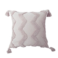 HKM-996883 Tufted Cotton-Linen Pillow Cushion Cover - Decorative Pillowcase Only