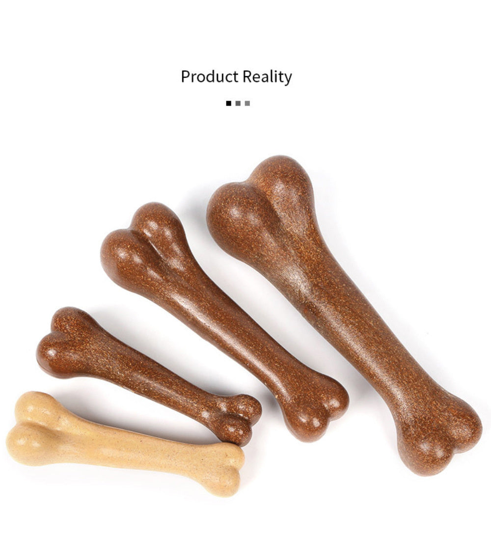 HKM-996947 Dog Bone Simulation Molar Stick Bite Resistant Toy Tooth Cleaner Pet Toy