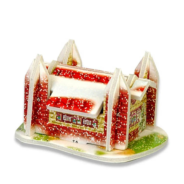 HKM-997075 3D Mini Jigsaw Puzzle Toys for Kids - Educational Christmas Gift with 16 Unique Styles