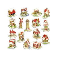 HKM-997075 3D Mini Jigsaw Puzzle Toys for Kids - Educational Christmas Gift with 16 Unique Styles