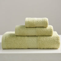 HKM-997075 Minimalist Cotton Towel Set - Square Towel, Hand Towel, Bath Towel, Soft and Absorbent
