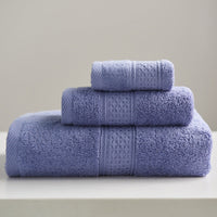 HKM-997075 Minimalist Cotton Towel Set - Square Towel, Hand Towel, Bath Towel, Soft and Absorbent