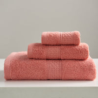 HKM-997075 Minimalist Cotton Towel Set - Square Towel, Hand Towel, Bath Towel, Soft and Absorbent