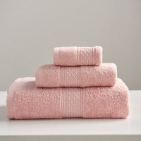 HKM-997075 Minimalist Cotton Towel Set - Square Towel, Hand Towel, Bath Towel, Soft and Absorbent