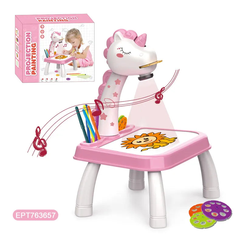 HKM-997139 3-in-1 Multifunctional Giraffe Drawing Projector Toy for Kids Ages 5-7