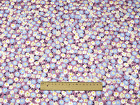 HKM-997331 Floral Cotton Twill Fabric for Dresses, Shirts, Bedding, and Home Decor - 100% Cotton, 160cm Wide