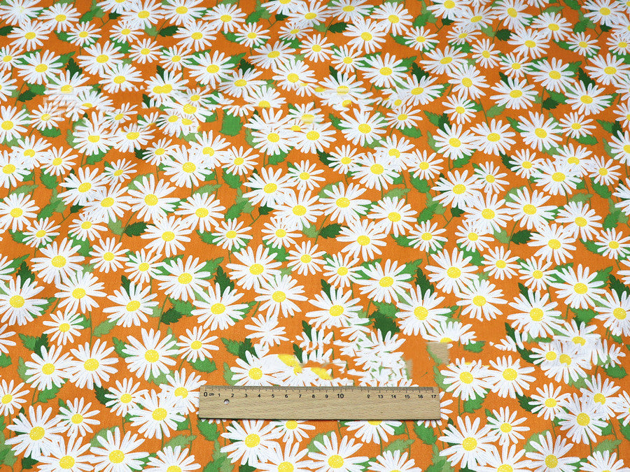 HKM-997331 Floral Cotton Twill Fabric for Dresses, Shirts, Bedding, and Home Decor - 100% Cotton, 160cm Wide