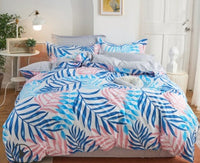 HKM-997331 Modern Aloe Cotton Four-Piece Sheet Set for 1.5m Beds in Various Patterns