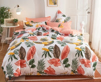 HKM-997331 Modern Aloe Cotton Four-Piece Sheet Set for 1.5m Beds in Various Patterns