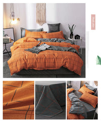 HKM-997331 Modern Aloe Cotton Four-Piece Sheet Set for 1.5m Beds in Various Patterns