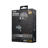 HKM-997395 Wired and Bluetooth Dual-Function In-Ear Headset with Microphone - Black Space Gray