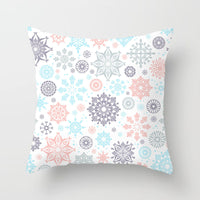 HKM-997459 Christmas Santa Cartoon Digital Printed Sofa Pillow Cover - 45x45 cm Polyester Peach Skin Cushion