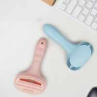 HKM-997587 Pet Handheld Electric Suction Hair Comb for Dogs - One-Click Hair Removal, USB Rechargeable, Blue and Pink