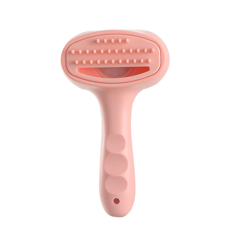 HKM-997587 Pet Handheld Electric Suction Hair Comb for Dogs - One-Click Hair Removal, USB Rechargeable, Blue and Pink