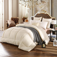HKM-997651 All-Season Thickened Comfort Quilt – Thermal Storage Soybean Protein Fiber with Polyester Cover