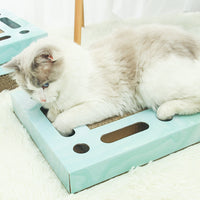 HKM-997651 Corrugated Paper Cat Scratching Board in Rectangle, Square, and Round Styles
